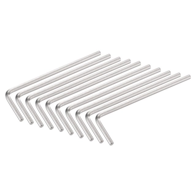 Unique Bargains 2mm Hex Key Wrench, L Shaped Long Arm CR-V Repairing Tool 10 Pack