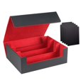 thumbnail image 4 of Caja para mazo de cartas CUTICAT organizador de almacenamiento para 1800 cartas negro rojo, 4 of 8