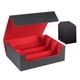thumbnail image 4 of Estuche para baraja de cartas, resistente, organizador para guardar cartas coleccionables. negro rojo, 4 of 9