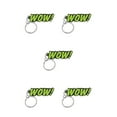 thumbnail image 1 of Wweixi Keychains Letter Cartoon Cute Fashionable Key Rings Simple Style Durable Convenient Lovely Pendant Buckle Men Car 7051-05 ,7051-05 5Set, 1 of 6