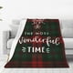 thumbnail image 1 of Balery Wonderful Time Christmas Manta de Felpa Suave y Acogedora – Cobija de Franela Aterciopelada para Cama, Lavable y Cálida para Sofá, Mascotas, Transpirable-40"x30", 1 of 7