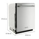 thumbnail image 2 of LAVAVAJILLAS EMPOTRE KITCHENAID KDTE204KPS 60 CM (24”) 13 SERVICIOS ACERO INOX KitchenAid Lavavajillas Empotrable KitchenAid KDTE204KPS de 60 cm (24") en Acero Inoxidable, 2 of 3