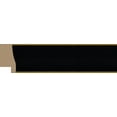 thumbnail image 4 of 1-1/2" Polystyrene Contemporary Picture Frame - by WholesaleArtsFrames-com 14x22 1011 Series - Black & Gold - Made In USA, 4 of 5