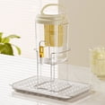 thumbnail image 6 of AuroraX Drink Dispensers for Party Plastic 1/2 Gallon Drink Dispenser with Spigot for Fridge Leakproof BPA Free Beverage Container for Summer Party Beige, 6 of 7
