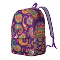 thumbnail image 2 of Chic Paisley Backpack for Women Teens, Boho Durable Daypack for School College, Laptop Bag with Multiple Pockets, Perfect Gift Idea, 2 of 5