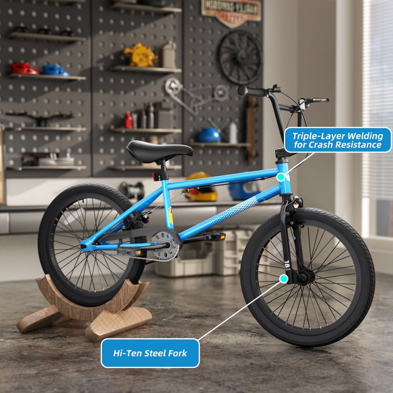 XJD Freestyle BMX Bike for Teen Beginner 8-12 Years Old Kids, 18