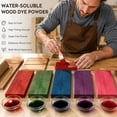 thumbnail image 2 of Purple Wood Stain Powder, Wood Dye Powder- Just Add Water - Water Based - for Indoor and Outdoor Wooden Crafts - Fast Drying - Dye Powder 2 oz Makes 2.2 Gallon of Stain (Purple, 2 oz), 2 of 8