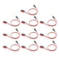 thumbnail image 1 of 10pcs 19.7in Clip To DC Adapter Cable Professional Full Copper Core Stable Transmission DC To Dual Clip Connector For Battery Charging, Battery, Tester Connection, 1 of 8