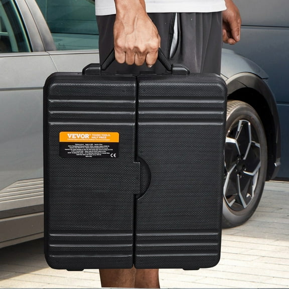 221-Piece Comprehensive Mechanics Tool Kit with 1/4 Inch and 3/8 Inch Drive SAE and Metric Socket Set