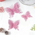 thumbnail image 6 of ZhyrZng Christmas Tree Butterfly Ornaments,3D Glitter Hollow Butterfly Decorations Xmas Butterflies Wall Hanging Decor with Stems for Christmas Tree and Holiday Crafts, 9Pcs, 6 of 7