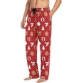 thumbnail image 5 of Men's Pajama Pants with Pockets Sleepwear Lounge Pants Stretch Casual Hristmas Dot Red, 5 of 7