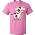 thumbnail image 3 of Inktastic Cute White Holstein Cow with Brown Spots T-Shirt, 3 of 5