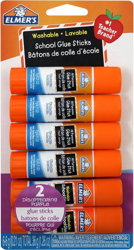 Bâtons de colle 4x6g tout usage + 2x6g bâtons de colle disparaîssante