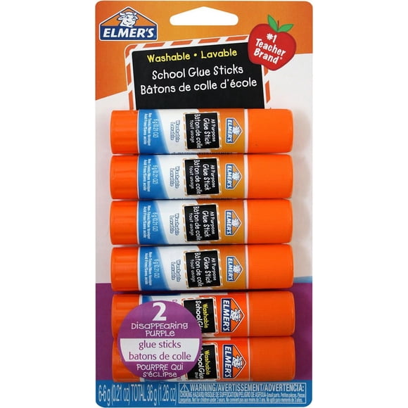 Bâtons de colle 4x6g tout usage + 2x6g bâtons de colle disparaîssante
