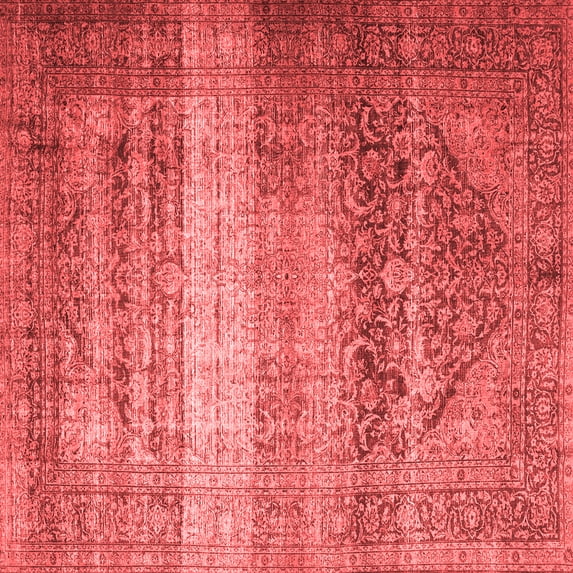 Ahgly Company Indoor Square Persian Red Traditional Area Rugs, 5' Square