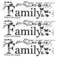thumbnail image 2 of Home Decoration,Family English Letter Wall Wall Sticker Wall Decal Time-Tested Durability, 2 of 11