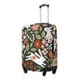 thumbnail image 2 of Daiia Rabbits on Floral Luggage Cover, Thickened Washable Travel Luggage Covers, Elastic Unique Baggage Covers for 18-20 inch Luggage-Medium, 2 of 9