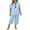 Sky Blue, variant on Women's Plus Size 2 Piece Outfits Short Sleeve V Neck Pullover Top Wide Leg Pants Lounge Set 2026 Sky Blue 5XL