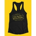 thumbnail image 3 of Just Eat Healty Quote Tank Women -Image by Shutterstock, Female x-Small, 3 of 4