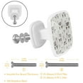 thumbnail image 2 of 4 Pieces Set Drawer Pulls Handle Square Wardrobe Cabinet Knobs with Stainless Steel Screws Furniture Kitchen Decor, 2 of 5