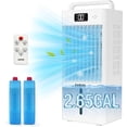 thumbnail image 2 of Memoryfield Portable Evaporative Air Cooler with 2.6 Gal Water Tank, 3 Modes & 6 Speeds Cooling Fan, 12H Timer, White, 2 of 9