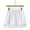 White, variant on Viikei 2025 Summer Womens Skirts and Dresses Women's Layered Tiered Sheer Stripe Printing Extender Half Slip Plus Size Skirt