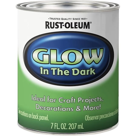 Rust-Oleum 214945 Specialty Glow In The Dark Paint, 1/2 Pt