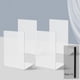 thumbnail image 1 of Sujetalibros acrílico en apariencia de L, 4 Uds., separador , tapón para libros con bolígrafo , soporte para libros, películas, CD, papelerí Transparente Macarena Tapón de sujetalibros, 1 of 8