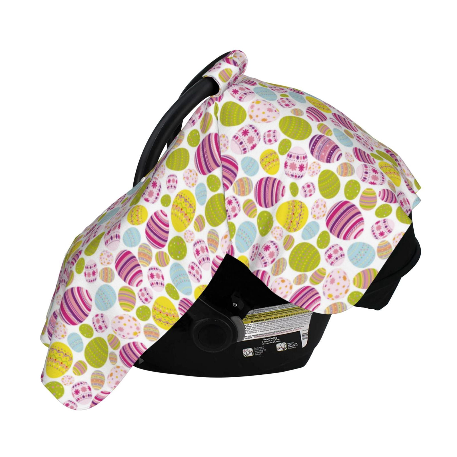 Naloa Easter Egg Baby Car Seat Cover, Breathable Baby Carrier Cover, Multiuse Baby Carrier Cover & Nursing Breastfeeding Cover