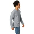 thumbnail image 2 of Hanes Men's and Big Men's Authentic Long Sleeve Tee, up to Size 3XL, 2 of 3