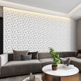 thumbnail image 5 of 3D Wall Panels for Interior Wall Decor, Modern Diamond Textured Accent Wall Paneling for Gaming Living Room TV Wall Background, 11.8 x 11.8 inch, 5 of 8