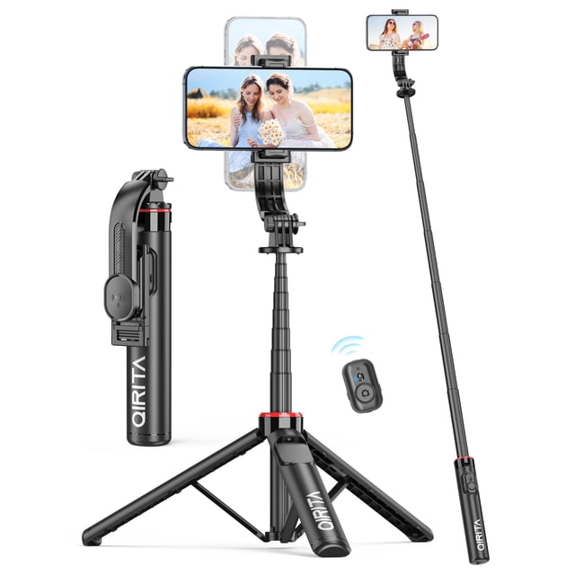 Trípode para selfies con control remoto de aluminio de 130 cm