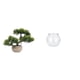 thumbnail image 1 of Árbol bonsái artificial,Bonsái artificial para decoración de escritorio o interior,Bonsái artificial,planta falsa en maceta.,Acuario de escritorio,Pecera pequeña transparente,jarrón para, 1 of 8