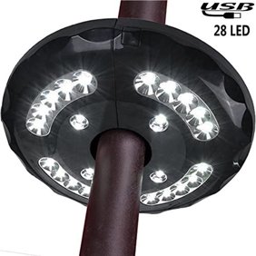 Willstar Patio Umbrella Light 3 Brightness Modes Cordless 28 Led Lights Umbrella Pole Light For Patio Umbrellas Camping Tents Or Outdoor Use Walmart Com Walmart Com
