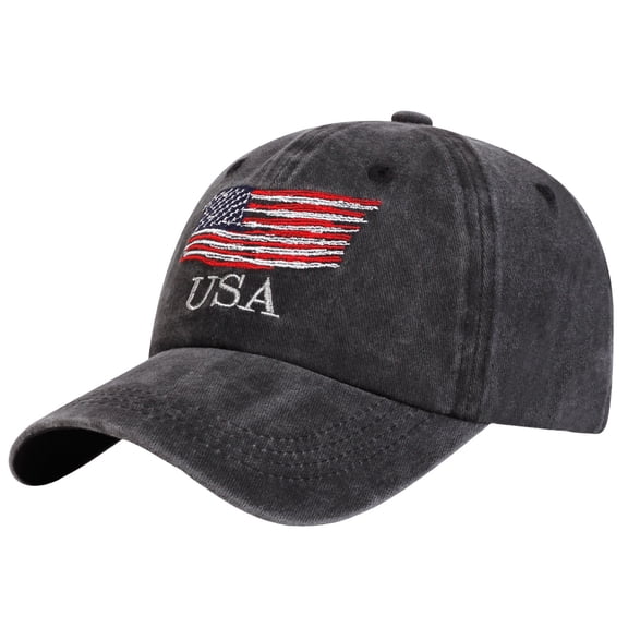 MEICHEN Distressed American Flag Baseball Cap for Women Adjustable Dad Hats Fashion Trucker Cap Unisex Essentials Accessories Sun Hats