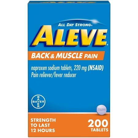 Aleve Back & Muscle Pain Naproxen Sodium Tablets - 200 Count