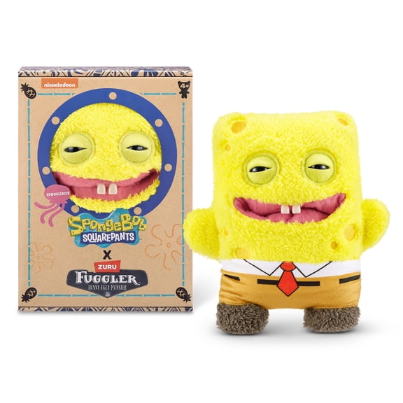 Fuggler 9 inch Spongebob Series SquarePants, Funny Ugly Monster Soft Plush Toy by ZURU