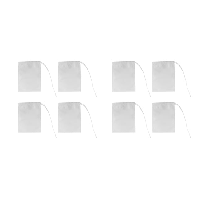 800 Pcs Disposable Tea Filter Bags Empty Cotton Drawstring Seal Filter Tea Bags for Loose Leaf Teal(3.54 x 2.75 Inch)
