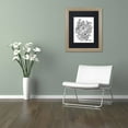 thumbnail image 3 of Trademark Fine Art "Flower Design 3" Canvas Art by KCDoodleArt Black Matte, Birch Frame, 3 of 4