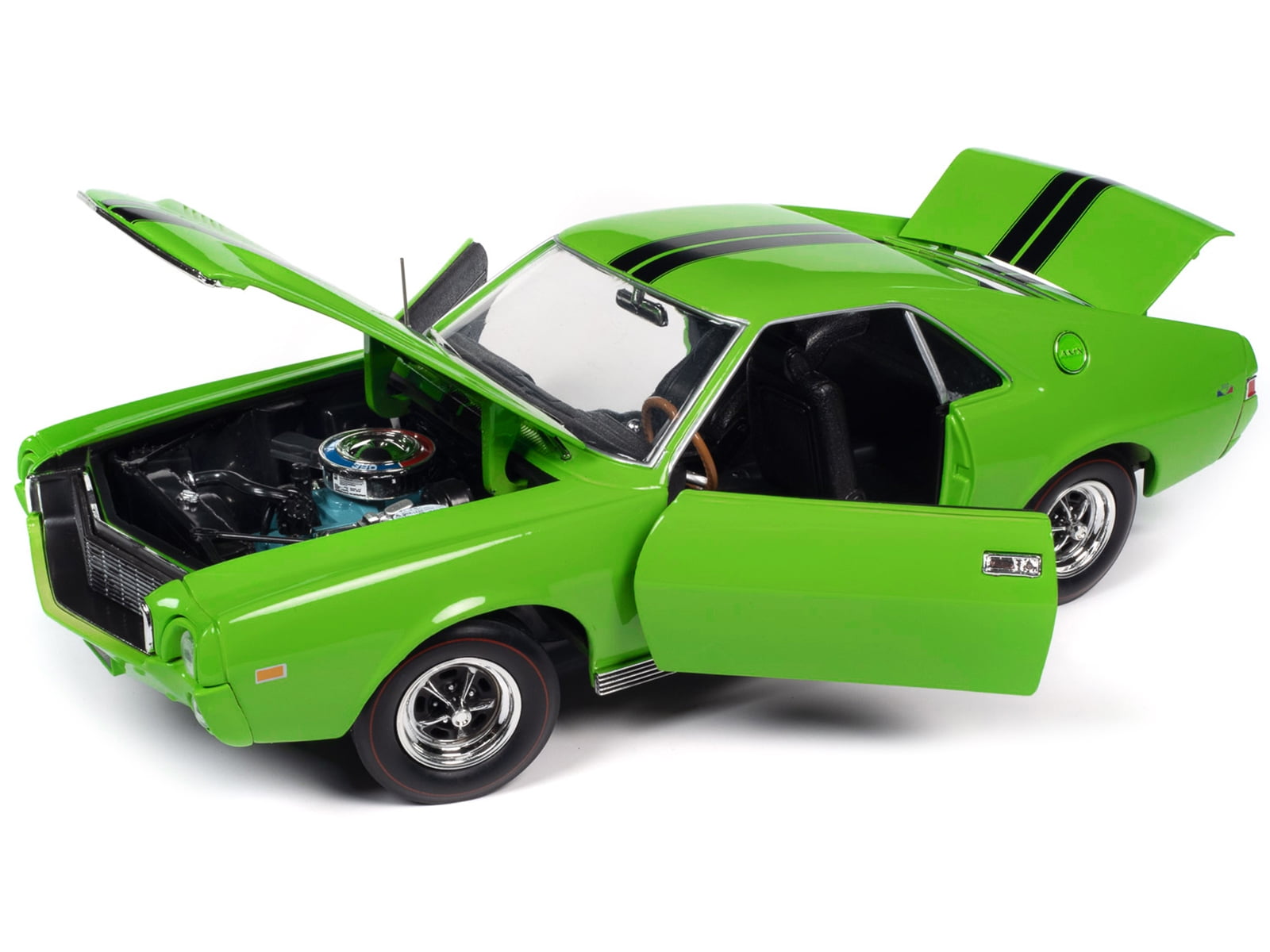 1969 AMC AMX Big Bad Lime Green with Black Stripes (MCACN