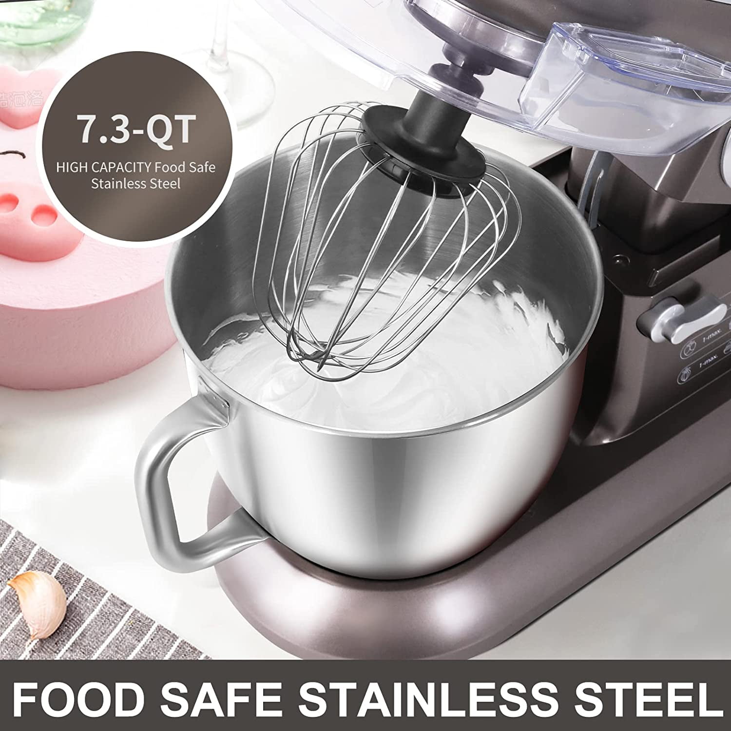 Stainless Kitchen Mixing Bowl Including Wire Whisk - Pro Chef Kitchen – Pro  Chef Kitchen Tools