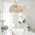 thumbnail image 4 of Pendant Lamp Shade Chandelier Paper Rope Woven Lampshade for Cafe Decoration Sunnimix Pantalla tejida, 4 of 8