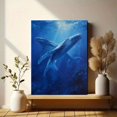 thumbnail image 6 of Realistic Whale Canvas Print, Ocean Marine Life Wall Art for Living Room Bedroom Office Hotel Bathroom, 6 of 8