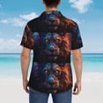 thumbnail image 4 of Fotbe Forest Cool Lion Camisa Hawaiana para Hombre Unisex – Camisa Casual de Verano con Botones de Manga Corta de Algodón y Lino,XX-Large, 4 of 7