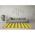 thumbnail image 3 of Ahgly Company Indoor Rectangle Abstract Yellow Contemporary Area Rugs, 2' x 4', 3 of 4