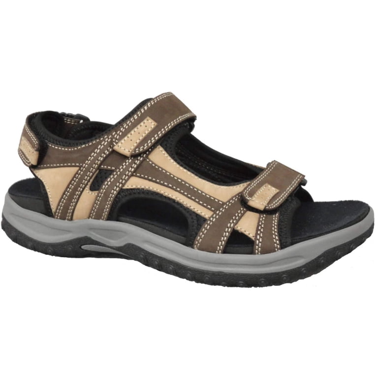 Drew Mens Warren Leather Mesh Fisherman Sandals - Walmart.com display picture 1