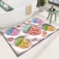 thumbnail image 5 of Summer Savings Clearance! Boovnll Bathroom Rugs, 16x24" Super Soft & Absorbent Non-Slip Diatomite Bath Mat, Quickly Dry Thicken Bath Mats for Bathroom, Kitchen, Floor, Door Mat, Bathroom Mat, 5 of 6