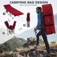 thumbnail image 6 of YYAo Folding Camping Bed, Portable Tent Bed, Folding Retractable Travel Camping Cot with Mattress and Carry Bag-Red, 6 of 9