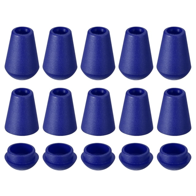 Unique Bargains 20Pack Plastic Cord Lock Bell End Stopper Cord End Lock Rope Fastener, Dark Blue