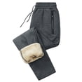 thumbnail image 1 of Gibobby leggings deportivos para mujer Leggings forrados de lana para mujer con bolsillos de cintura alta para ejercicio cálido de invierno para correr pantalones de chándal de lana de (Gris, XXXXXL), 1 of 5